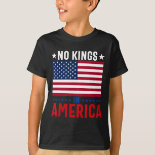 T-shirt No Kings In America Flag Protest Save Democracy 5