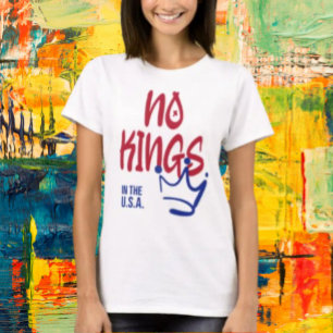 T-shirt No Kings in the U.S.A. Shirt - Rouge, Bleu & Loud