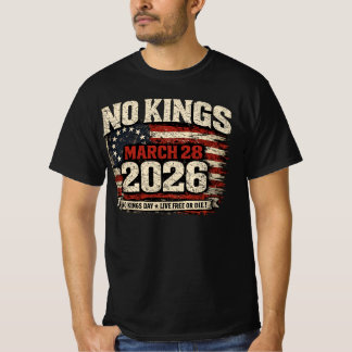 T-shirt No Kings March 28 2026 Protest