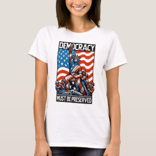T-shirt "No Kings Save Democracy"