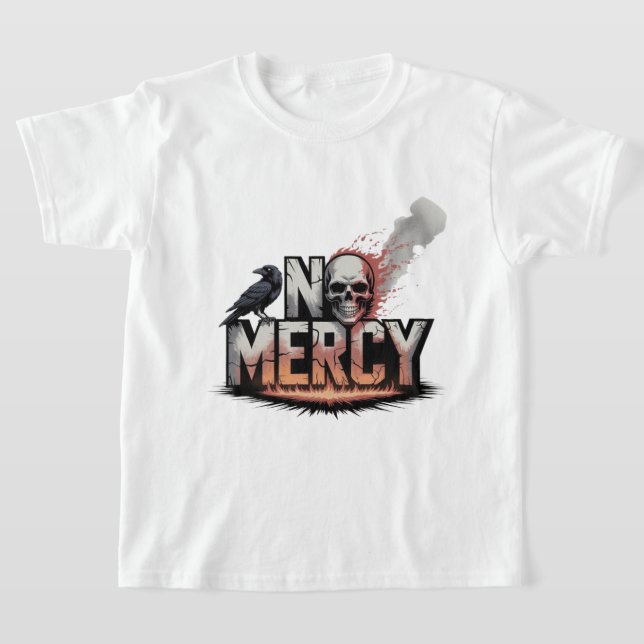 T-shirt "No Mercy - Skull & Raven Apocalypse Design" (Poser)