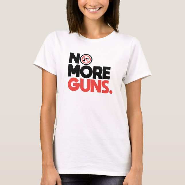 T-shirt No More Guns (Devant)