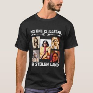 T-shirt No One Is Illégal On Stolen