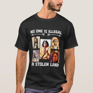 T-shirt No One Is Illégal On Stolen