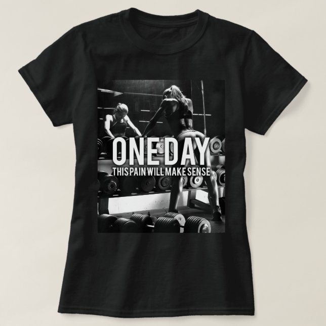 T-shirt No PAIN No Gain - Motivation de l'entraînement des (Design devant)