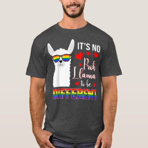 T-shirt No Prob Llama To Be Gay Different Pride LGBT Mothe
