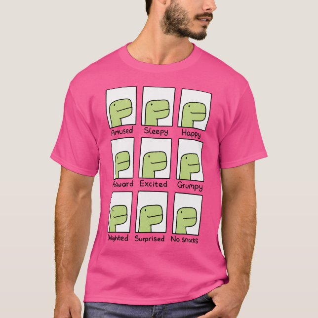 T-shirt No Snacks Timmy T-Rex (Devant)