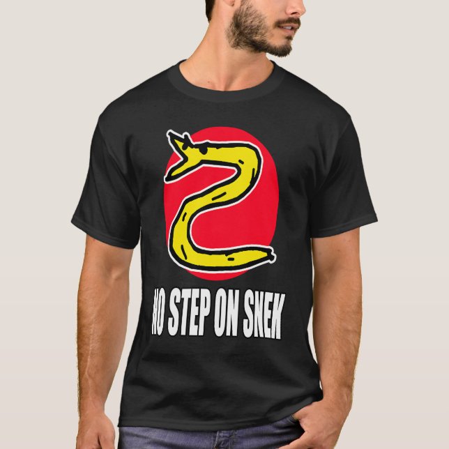 T-shirt No Step on Snek (Devant)