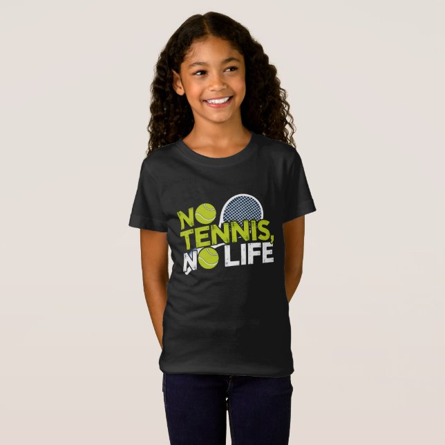 T-Shirt No Tennis, No Life – Design Sportif et Dynamique (Devant entier)