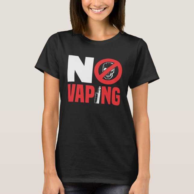 T-shirt No Vaping (Devant)