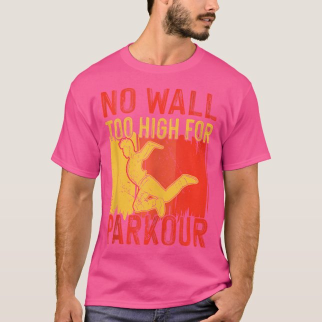 T-shirt No Wall Too High For Parkour (Devant)