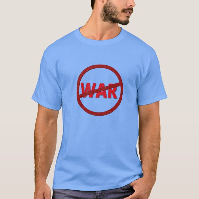 T-shirt No War Word Art Anti  (Devant)