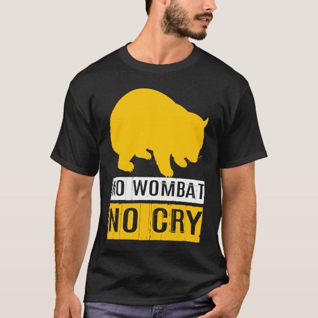 T-shirt No Wombat No Cry (Devant)