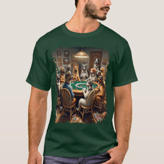 T-shirt NoahFriends Carte à jouer Chien de jeu de Poker