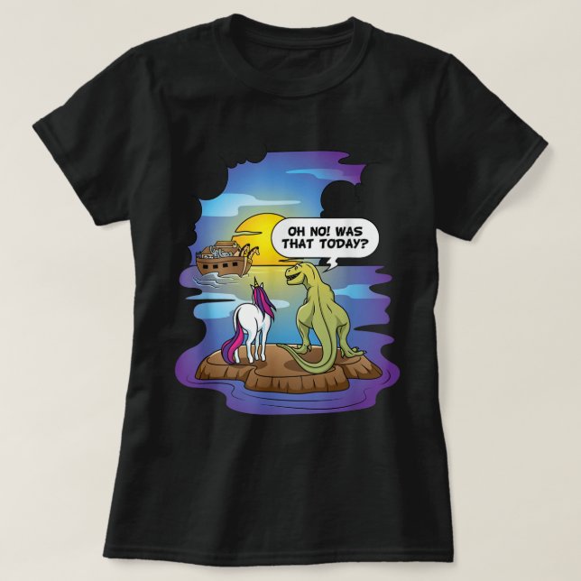 T-shirt Noahs Ark Christian Pun Bible La Dernière Unicorn  (Design devant)