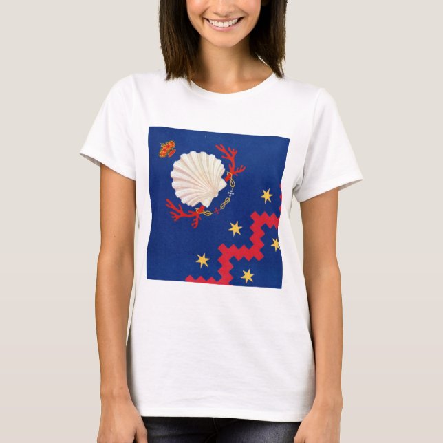 T-shirt Nobile Contrada del Nicchio (Coquillage) Palio (Devant)