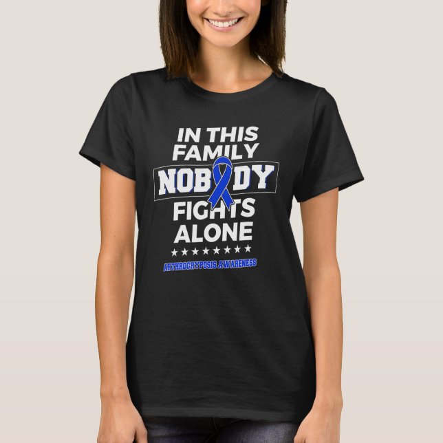 T-shirt Nobody fights alone (Devant)