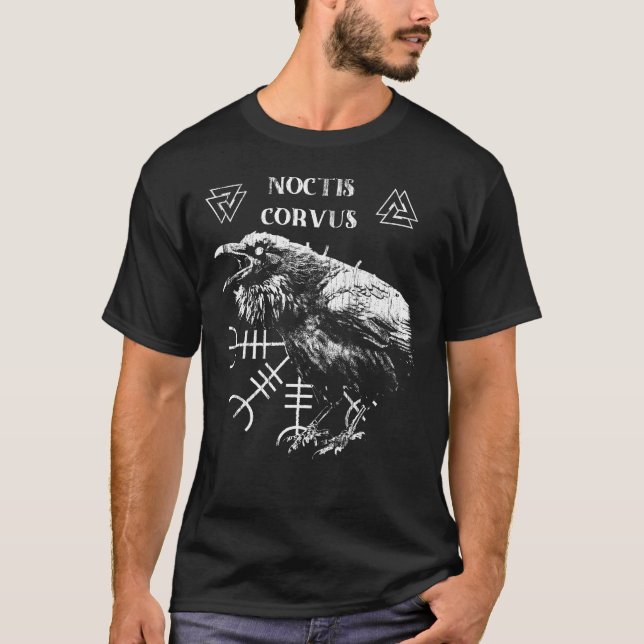 T-shirt Noctis Corvus - Occulte Streetwear Design (Devant)