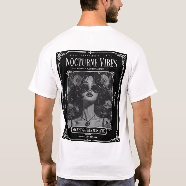 T-shirt Nocturne Vibes Secret Garden (Dos)