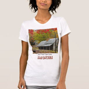 T-shirt Noé "bourgeon" lorgnent le cabine dans le Smokies