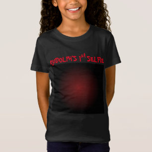 T-Shirt Noël 1ère Selfie & Père Noël Liste de Rudolf sur l