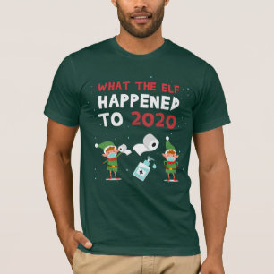 T-shirt Noël 2020 Funny Quarantined Elf Nouveauté