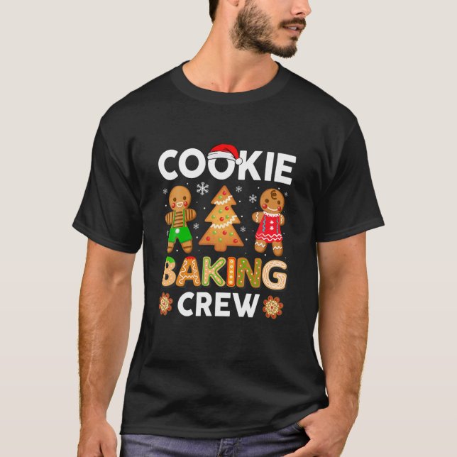 T-shirt Noël 2021 Cookie Cookie Baking Crew Xmas Ging (Devant)