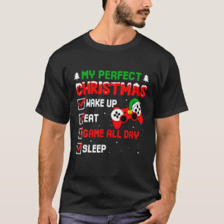 T-shirt Noël 2021 Vidéo Gamer Mon Noël Parfait