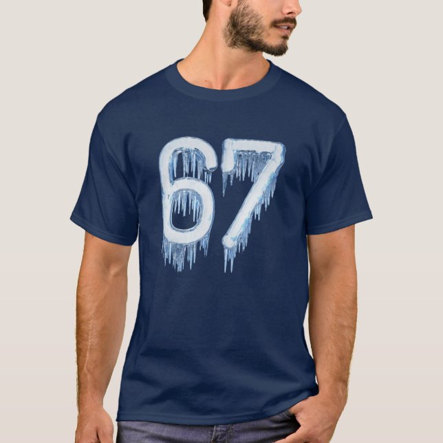 T-shirt Noël 67 Drôle Mème Génération Z Six Sept (Devant)