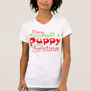 T-shirt Noël à chiot