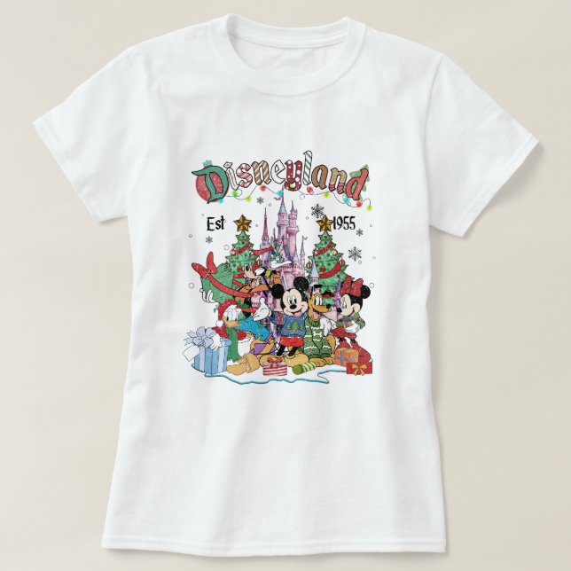 T-shirt Noël à Disneyland (Design devant)