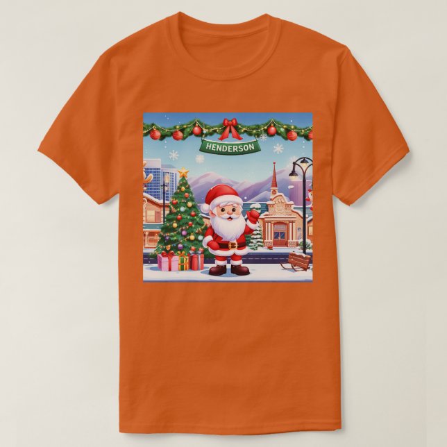 T-shirt Noël à Henderson City (Design devant)