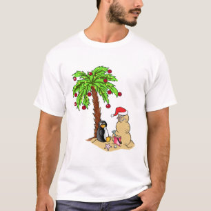 T-shirt Noël à la plage