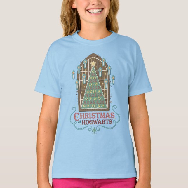 T-shirt Noël à l'école de sorcellerie HOGWARTS™ Graphisme  (Devant)