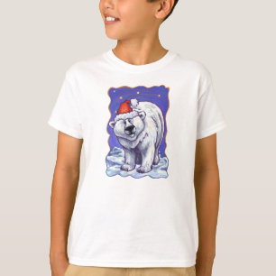 T-shirt Noël à l'ours polaire