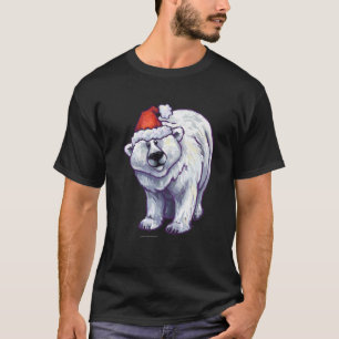 T-shirt Noël à l'ours polaire