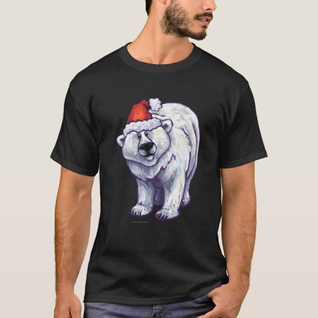 T-shirt Noël à l'ours polaire (Devant)