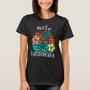 T-shirt Noël à Mele Kalikimaka Retro Hawaii