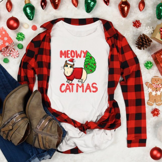 T-shirt Noël à Meowy Catmas (Créateur téléchargé)