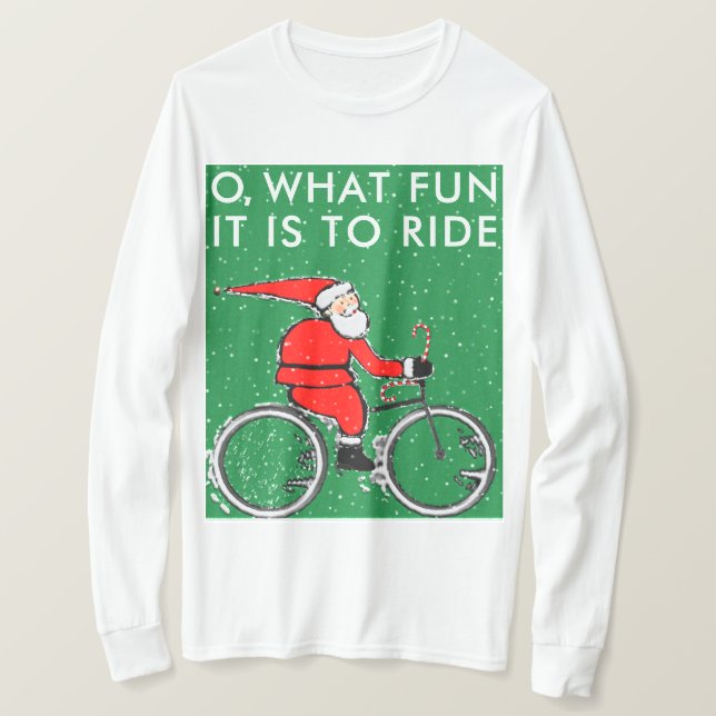 T-shirt Noël à vélo (Design devant)