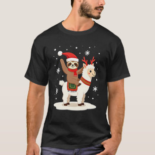 T-shirt Noël Alpaga Paresseux (2)
