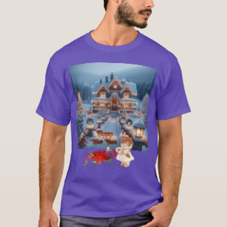 T-shirt noël amis retro