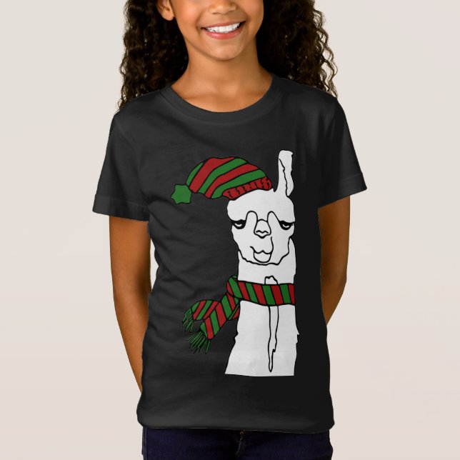 T-Shirt Noël amusant Llama Cute Llama (Devant)