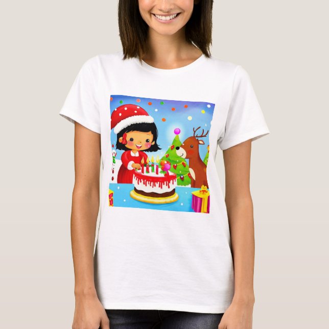 T-shirt Noël Anniversaire 7 (Devant)