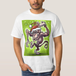 T-shirt Noël au chimpanzé