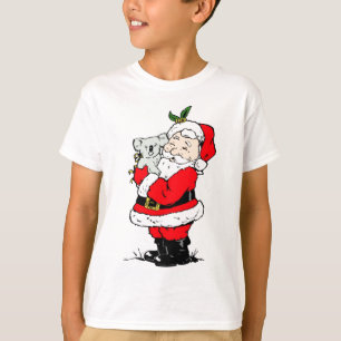 T-shirt Noël australien mignon Père Noël avec le koala