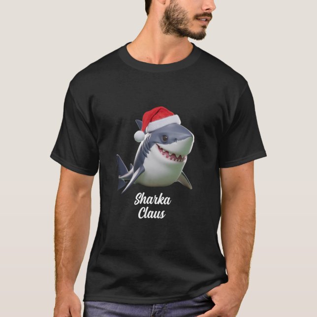 T-shirt Noël aux requins (Devant)