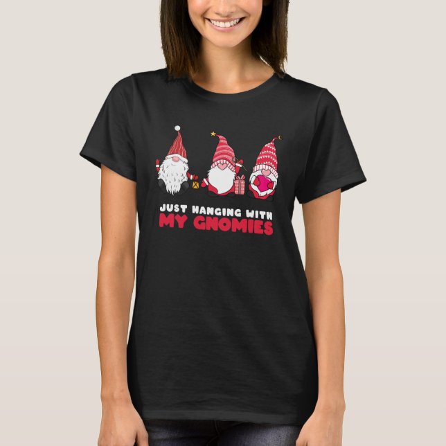 T-shirt Noël avec mes gnomes (Devant)
