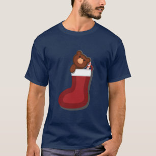 T-shirt Noël avec ours en peluche