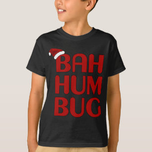 T-shirt Noël Bah Humbug Shirt-Xmas Humbug Santa Hat